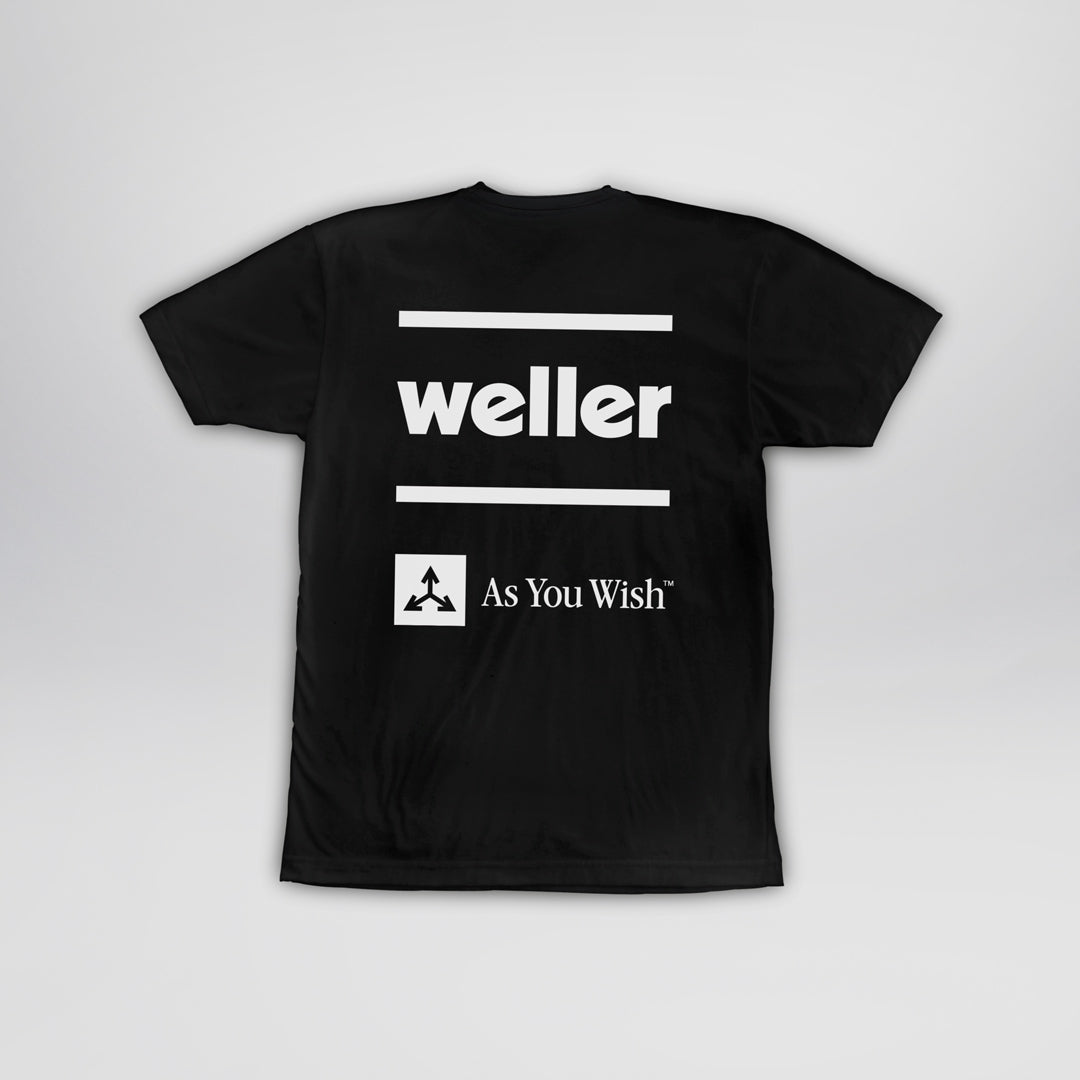 Weller Logo Premium Sueded Blend Tee - Black